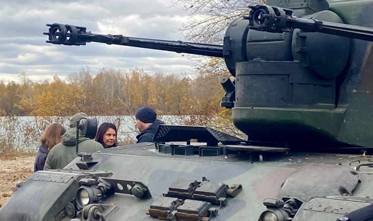 Annalena Baerbock obišla ukrajinsku protuzračnu obranu