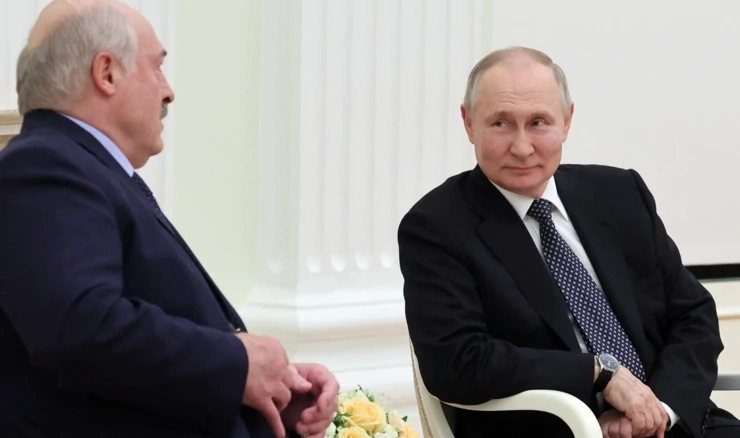 Aleksandar Lukašenko i Vladimir Putin