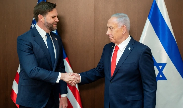 JD Vance i Benjamin Netanyahu