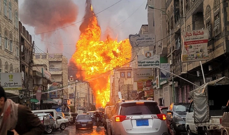 Izraelski zračni napad na Sanu