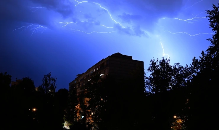 Lightning over Zagreb