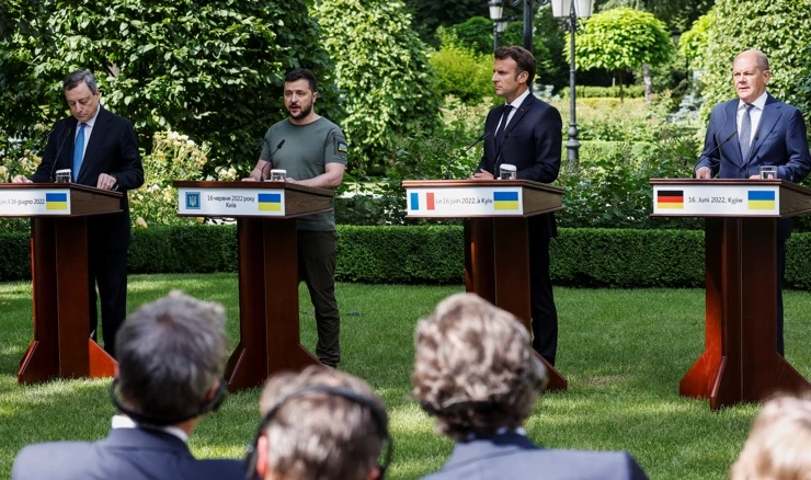 Macron, Scholz, Draghi i Iohannis susreli se s Zelenskim u Kijevu