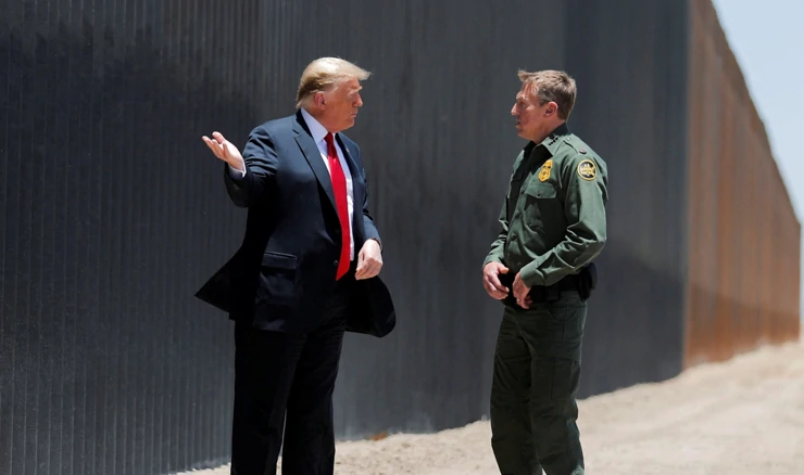 Trump na meksičkoj granici