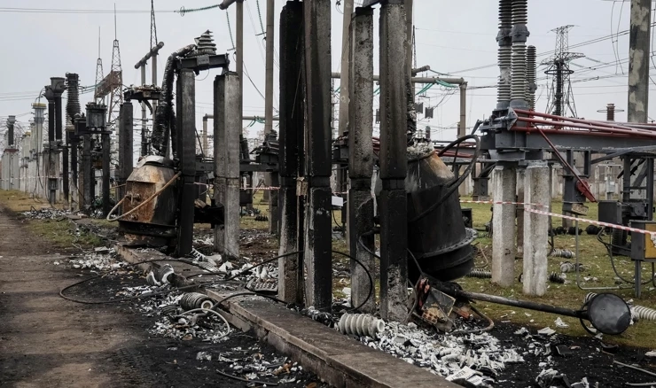 Visokonaponska trafostanica uništena u ruskom napadu