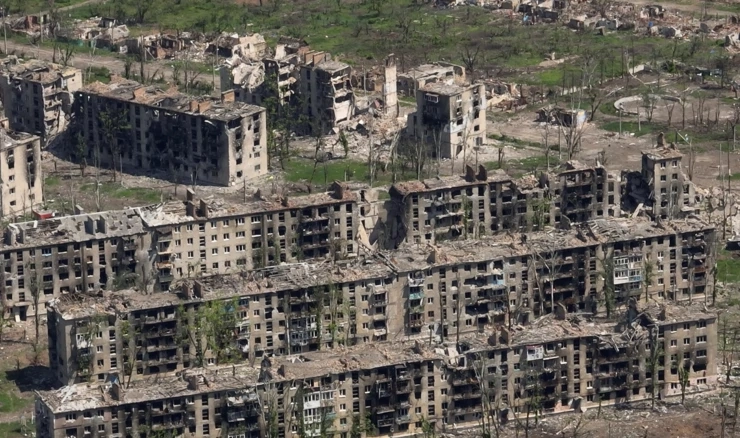 Prizor iz razrušenog Bahmuta